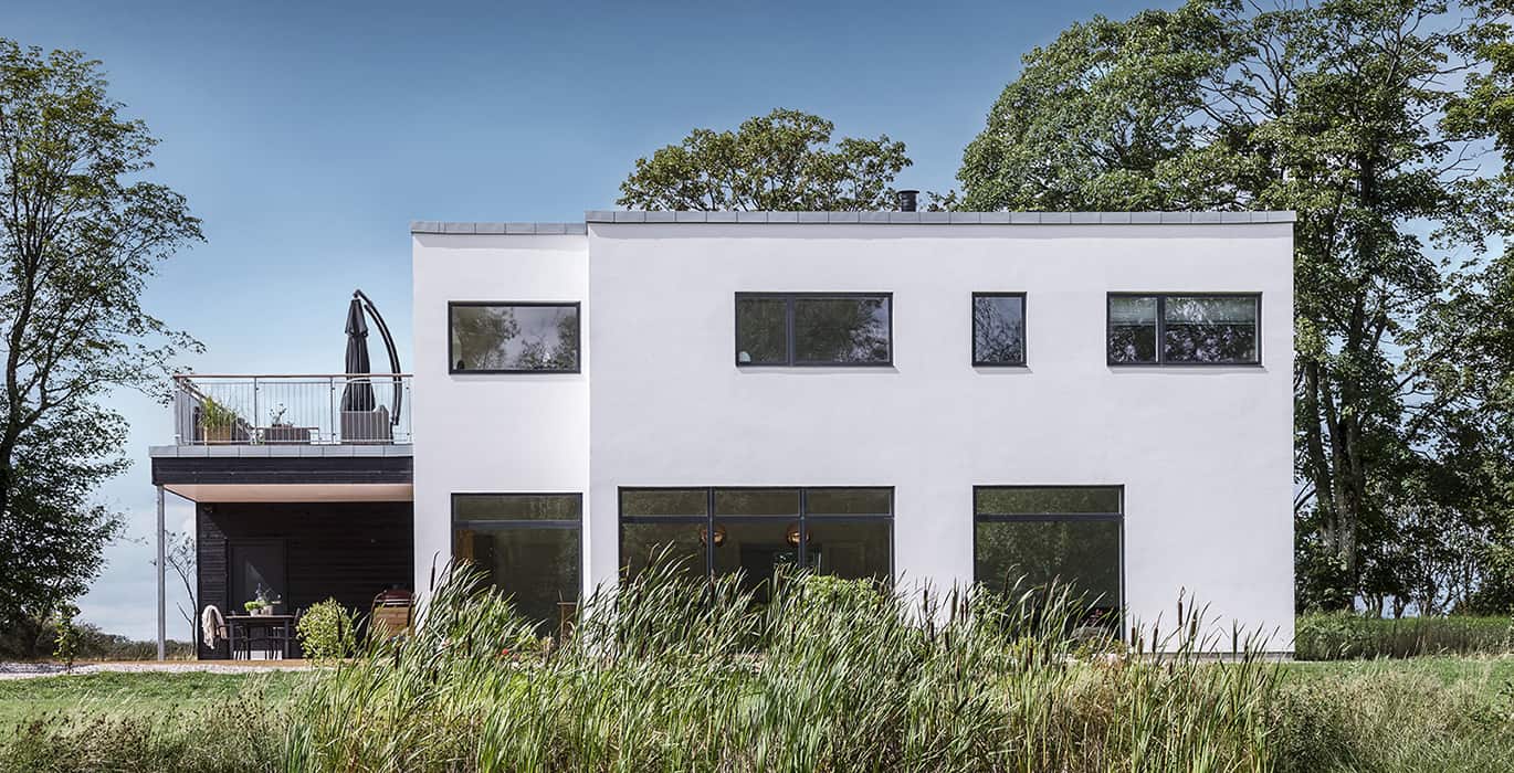 Skanlux Funkis 2-plan hus. Arkitekttegnet luksushus