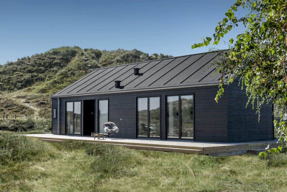 Skanlux Trend sommerhus fyldt. Arkitekttegnet sommerhus