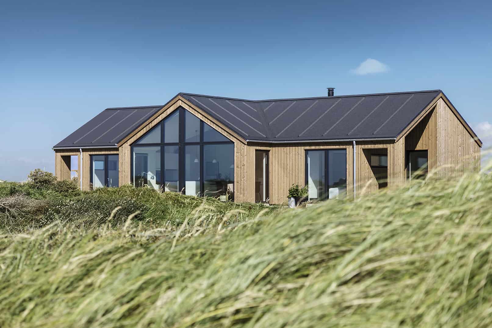 Skanlux Trend sommerhus fyldt. Arkitekttegnet sommerhus
