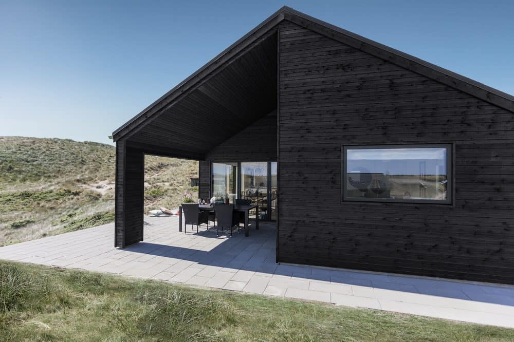Skanlux Trend sommerhus fyldt. Arkitekttegnet sommerhus
