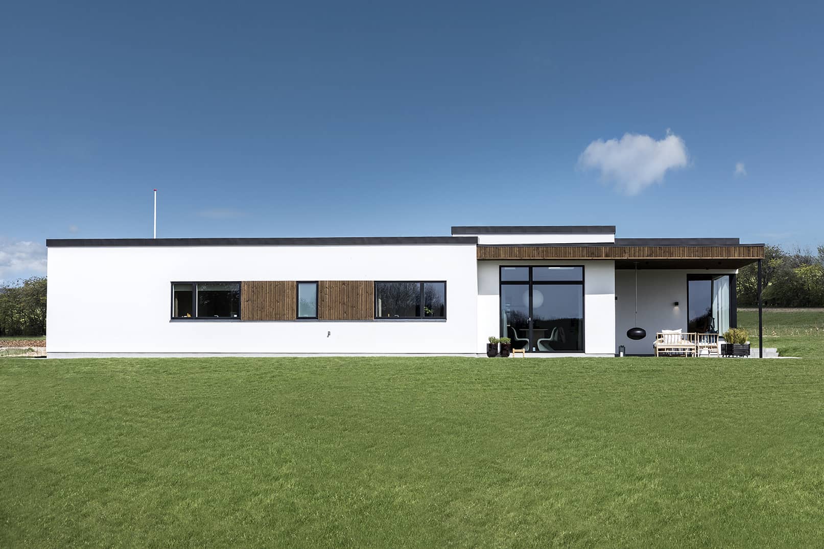 Skanlux Funkis hus. Arkitekttegnet luksushus