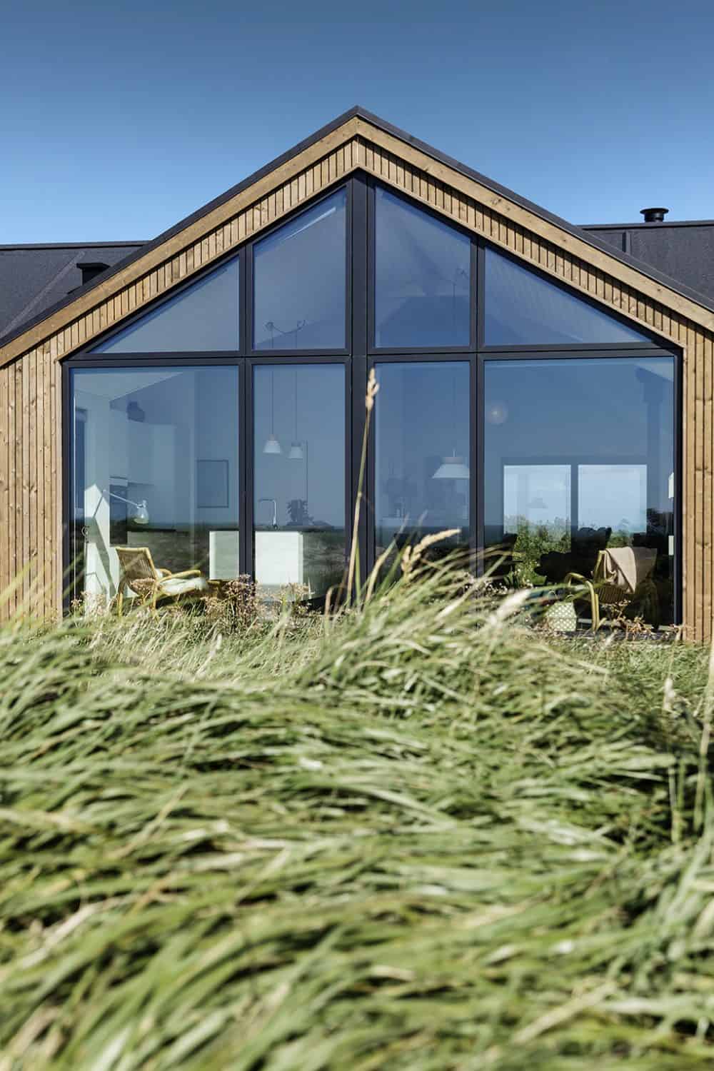 Skanlux Trend sommerhus fyldt. Arkitekttegnet sommerhus