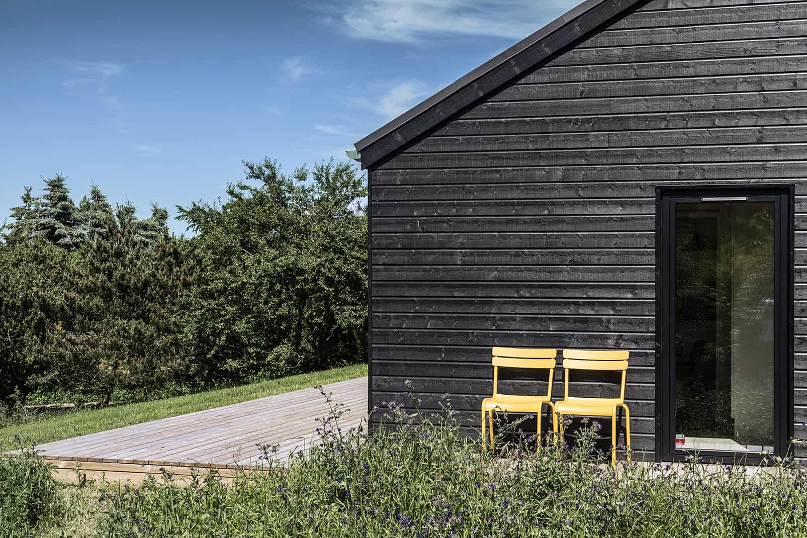 Skanlux Trend sommerhus fyldt. Arkitekttegnet sommerhus