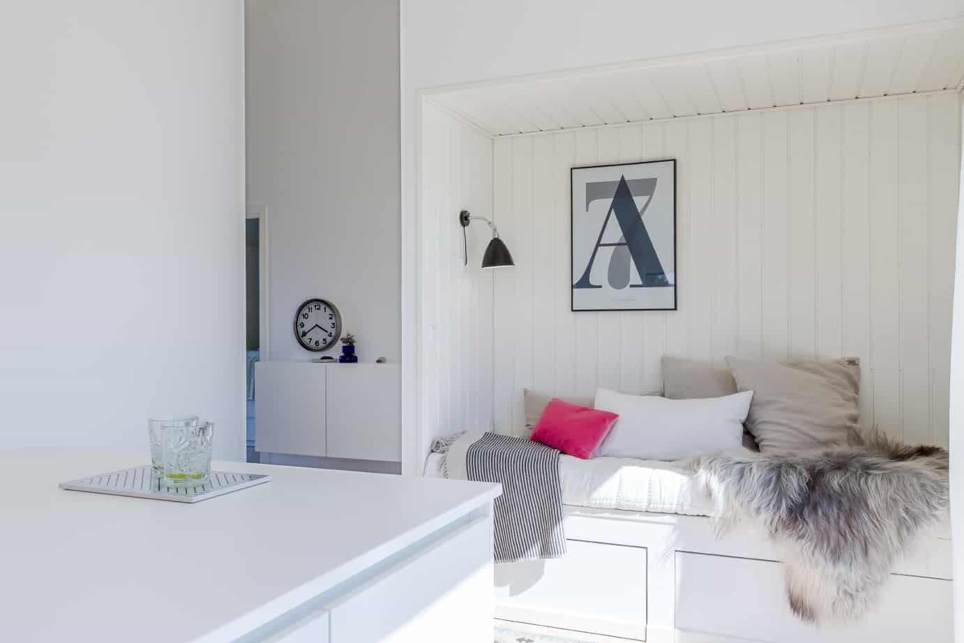 Skanlux Trend sommerhus fyldt. Arkitekttegnet sommerhus