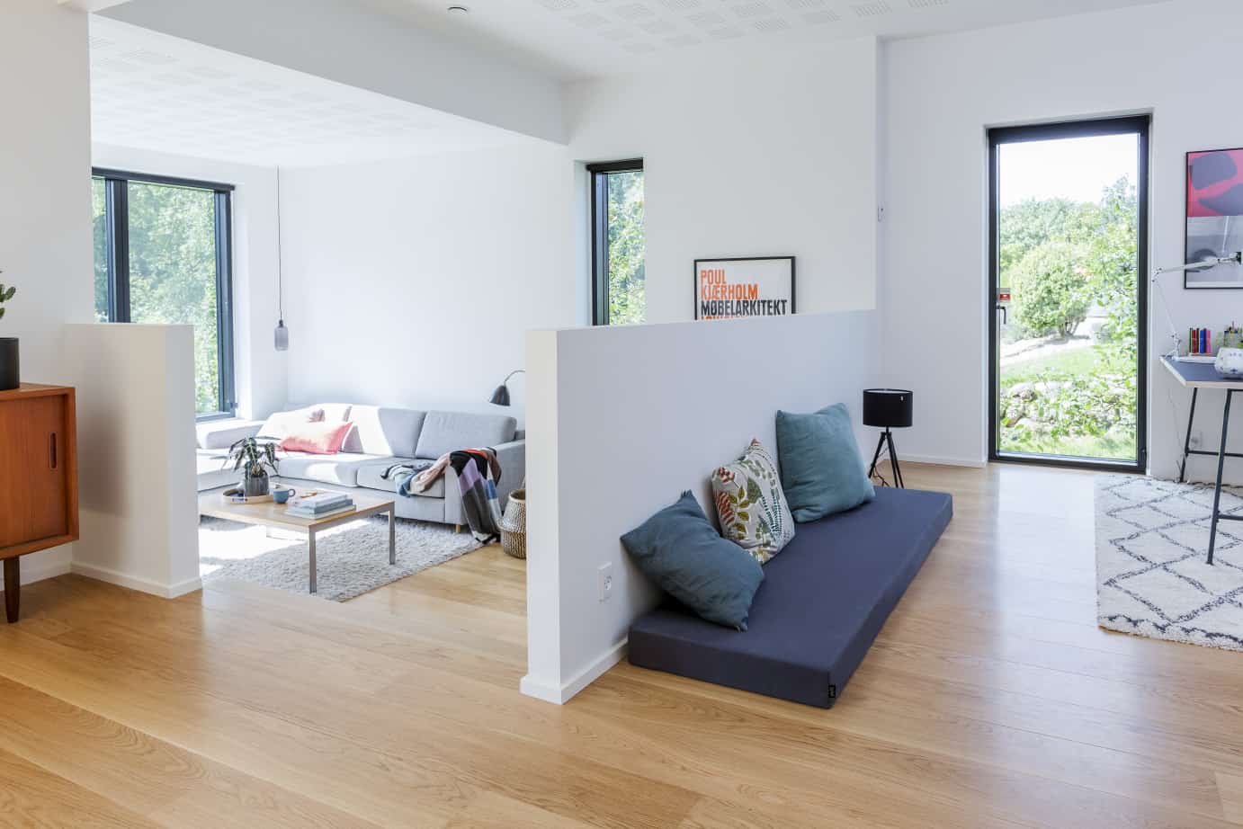 Funkis villa med niveauforskudt kontor