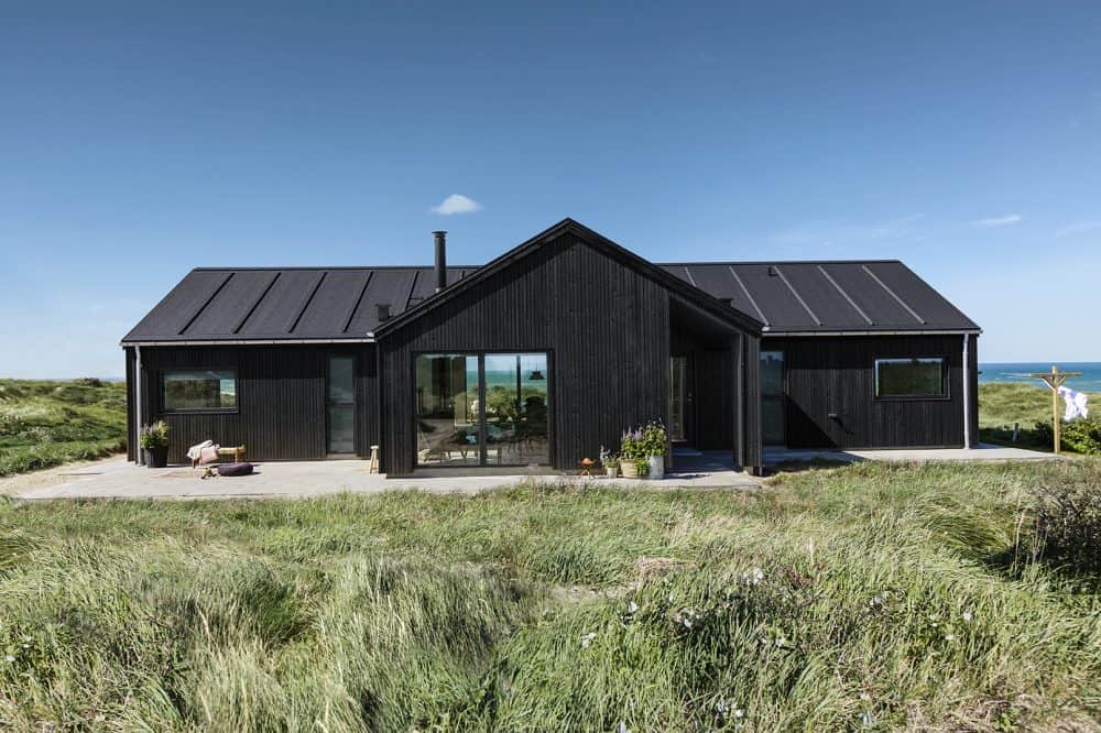 Skanlux Trend sommerhus fyldt. Arkitekttegnet sommerhus