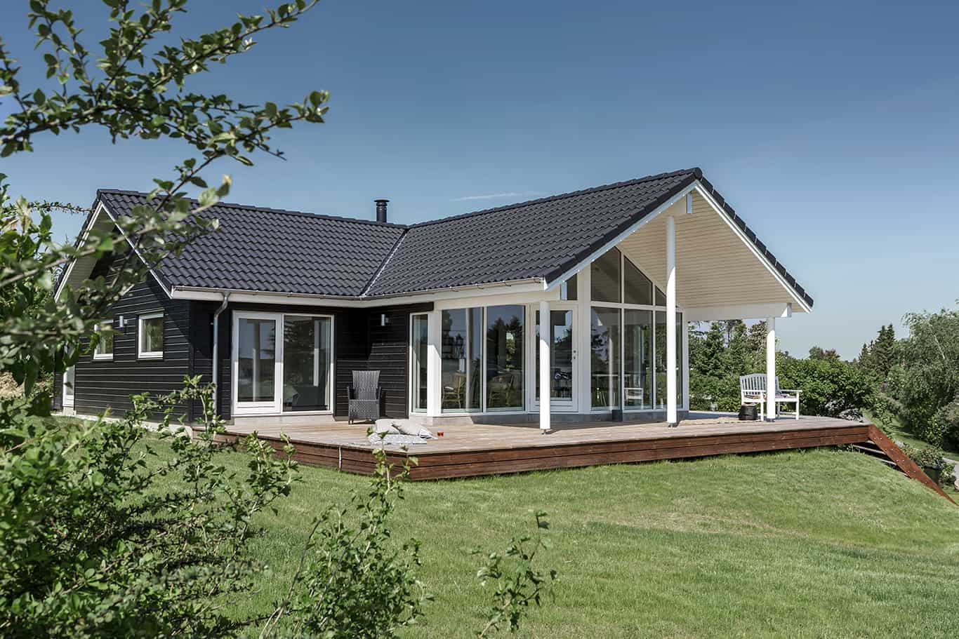 Træsommerhus fra Skanlux.