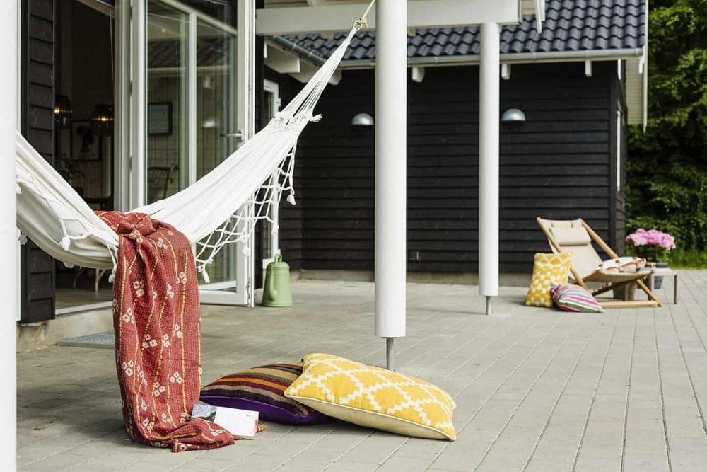Skanlux luksus sommerhus med udendørs hængekøje