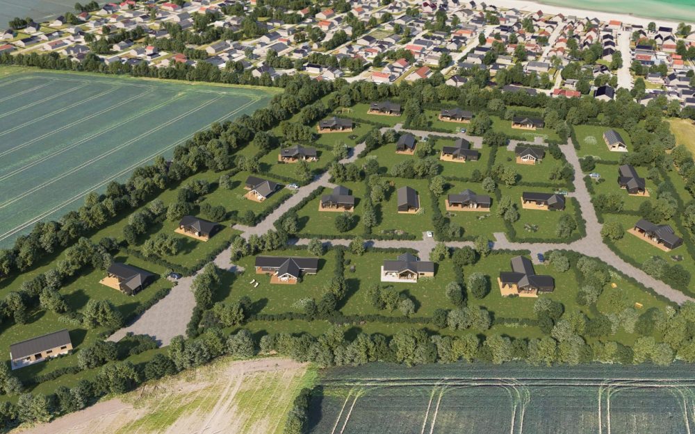 Skanlux udstykning med sommerhusgrunde ved Hasmark Strand - til salg