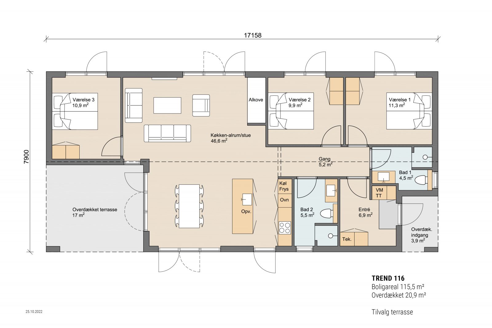 Skanlux Byggefirma A/S plantegning Trend 116