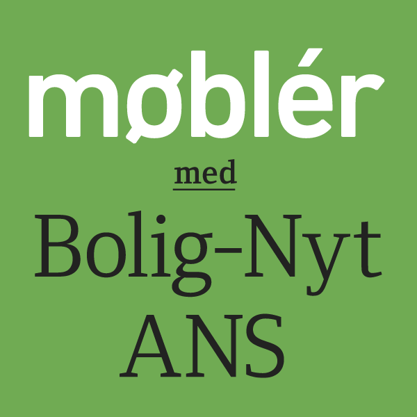 Grønt logo for Møblér og Bolig-Nyt i Ans