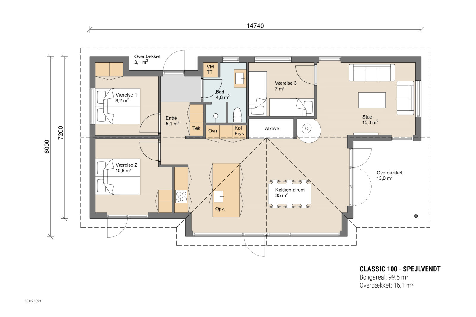 Skanlux plantegning - Classic sommerhus