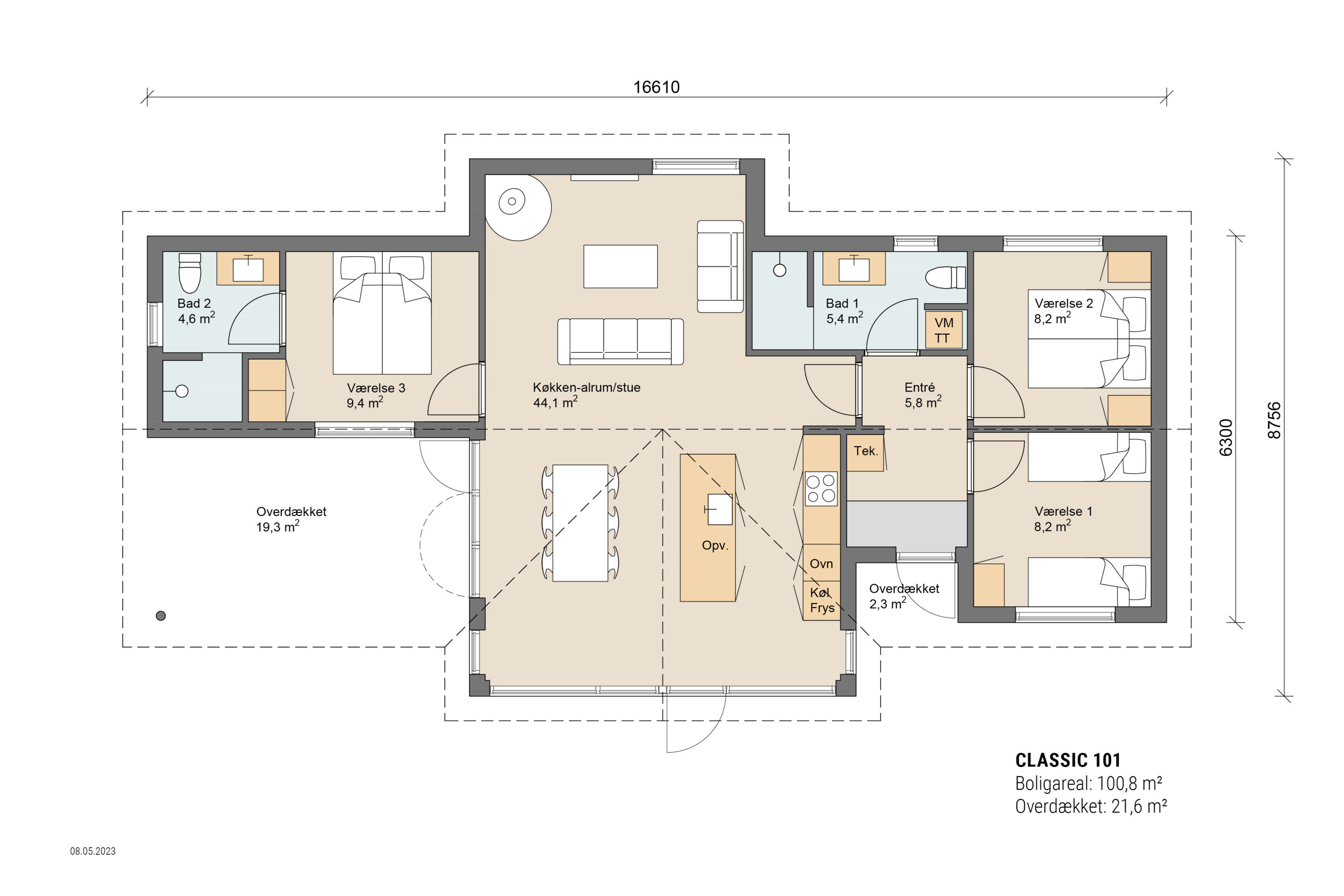 Skanlux plantegning - Classic sommerhus