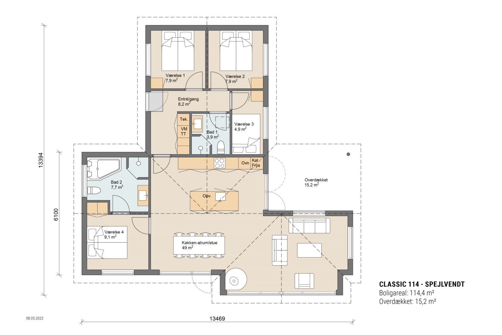 Skanlux plantegning - Classic sommerhus