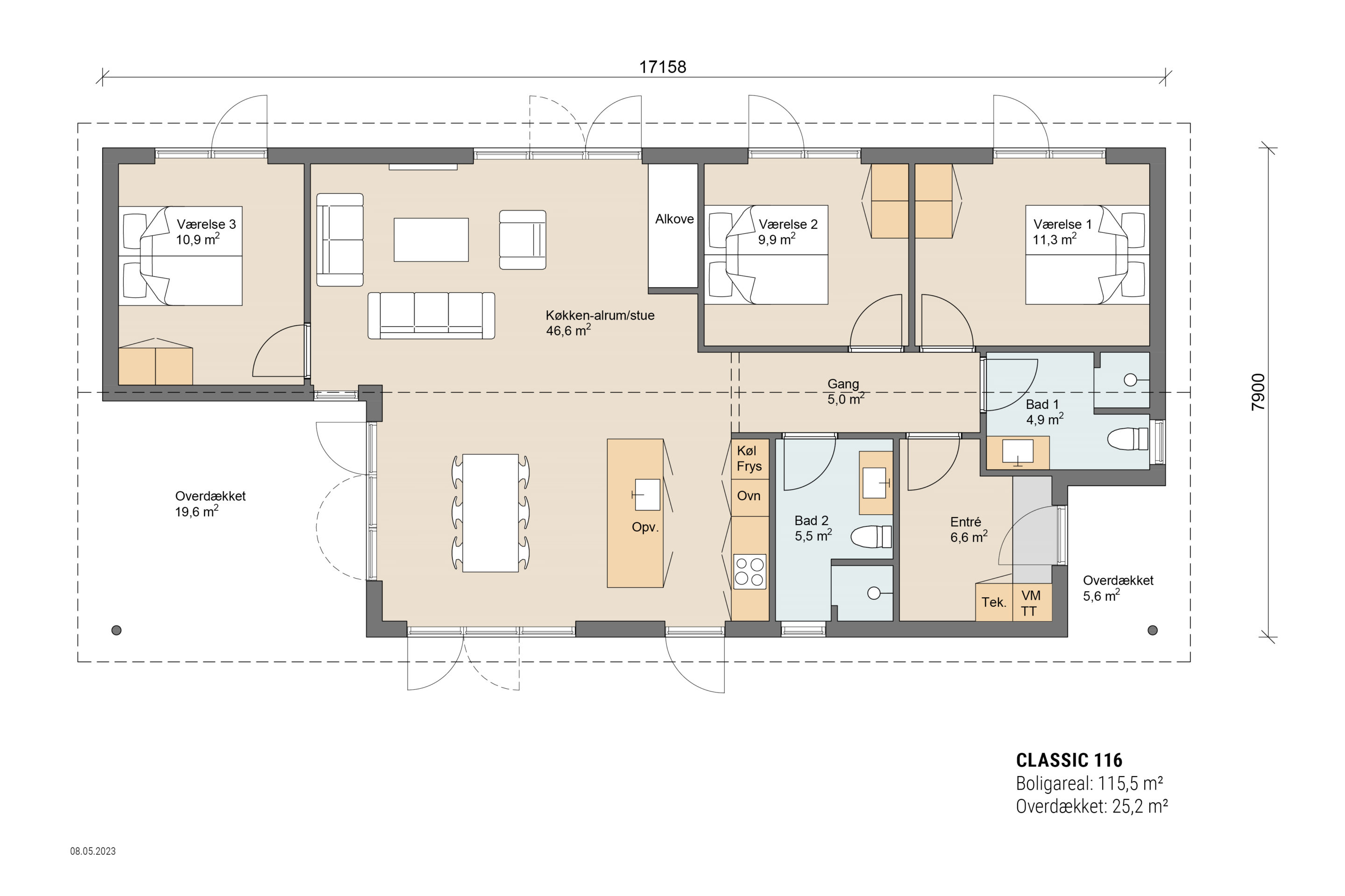 Skanlux plantegning - Classic sommerhus