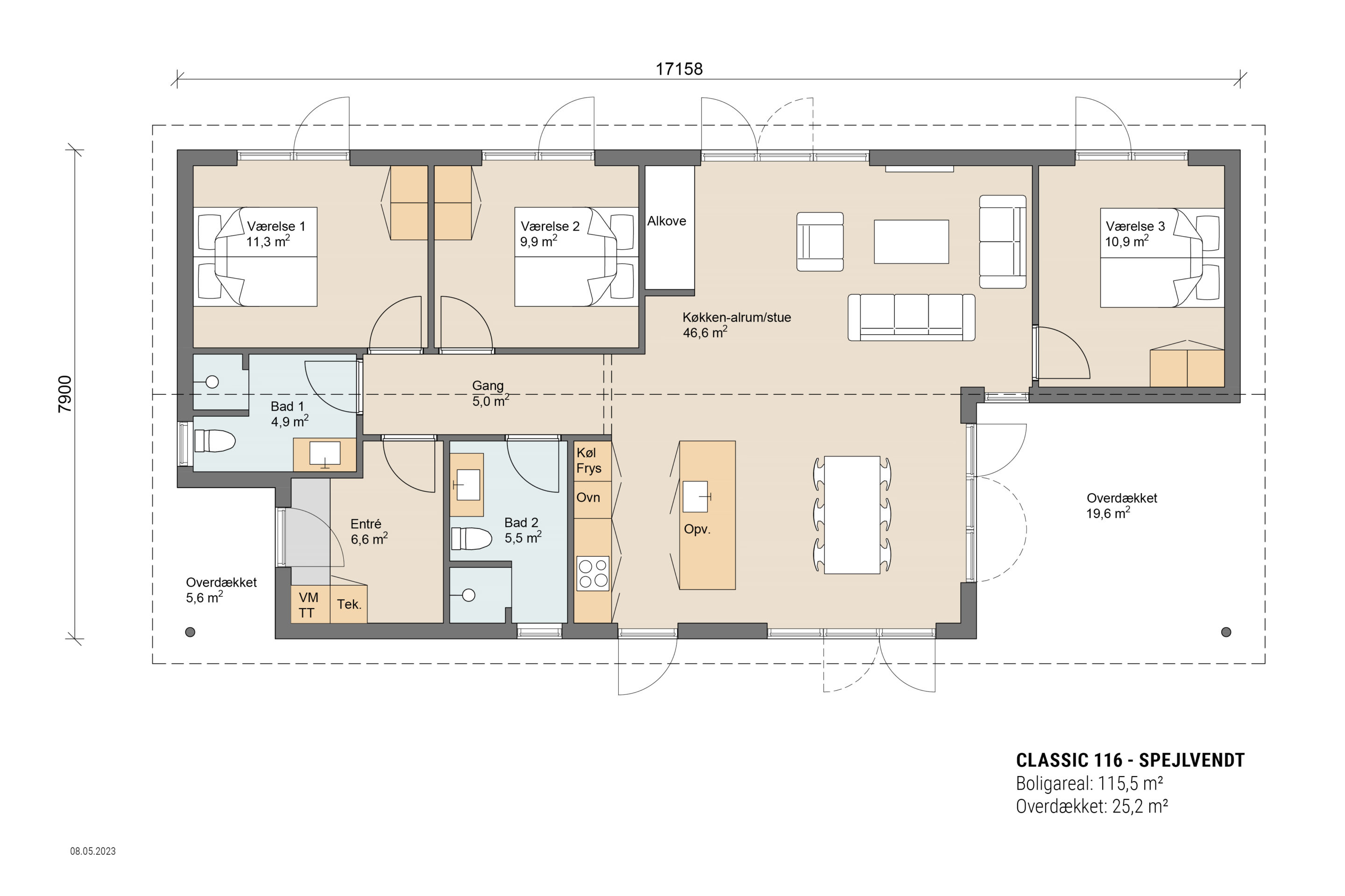 Skanlux plantegning - Classic sommerhus