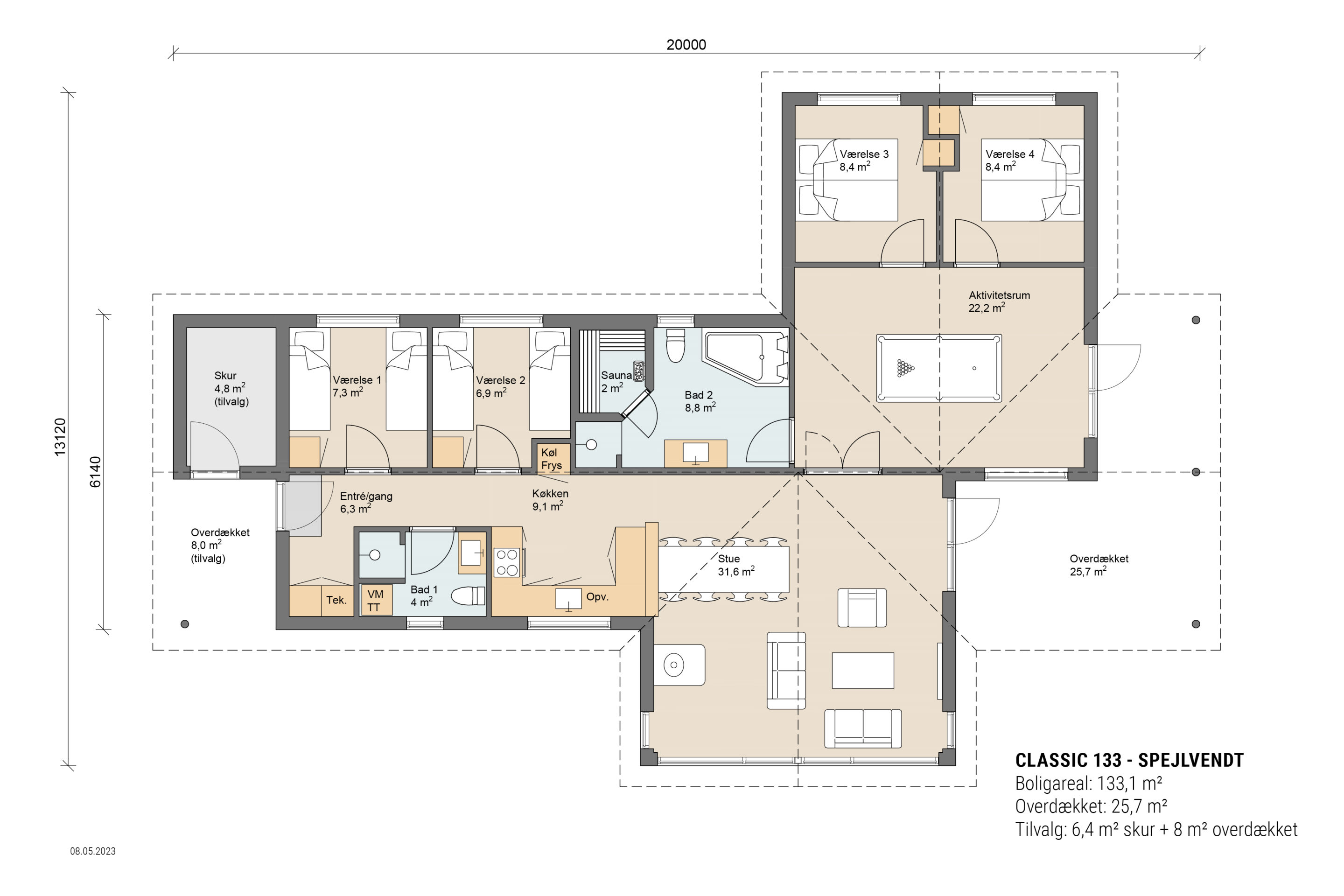 Skanlux plantegning - Classic sommerhus