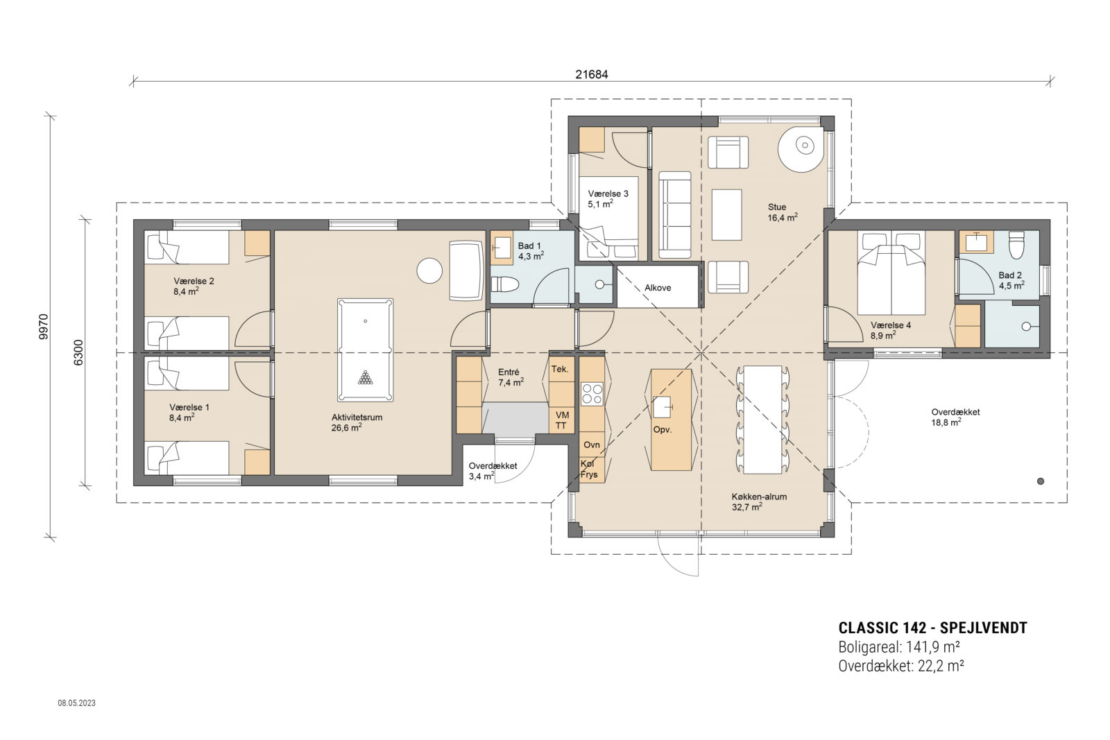 Skanlux plantegning - Classic sommerhus