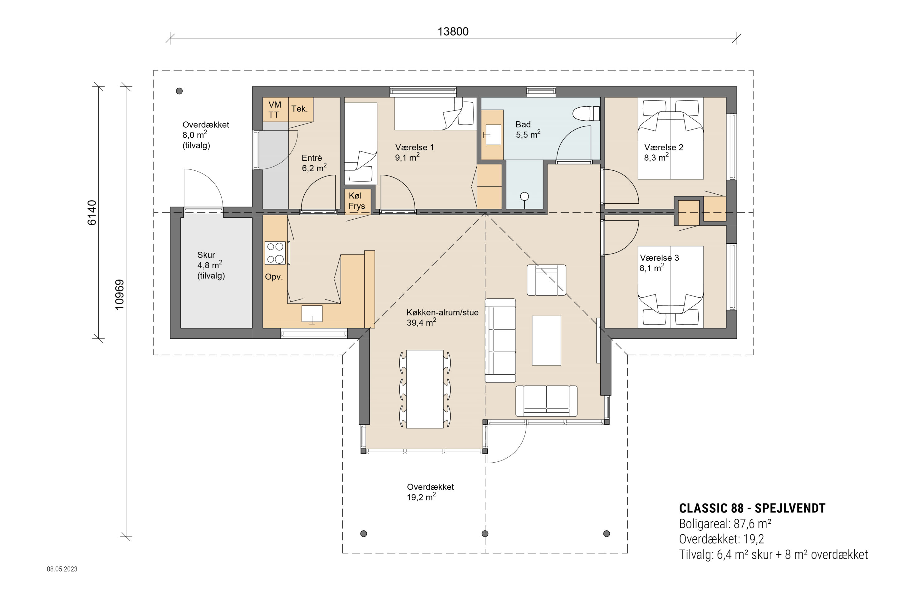 Skanlux plantegning - Classic sommerhus