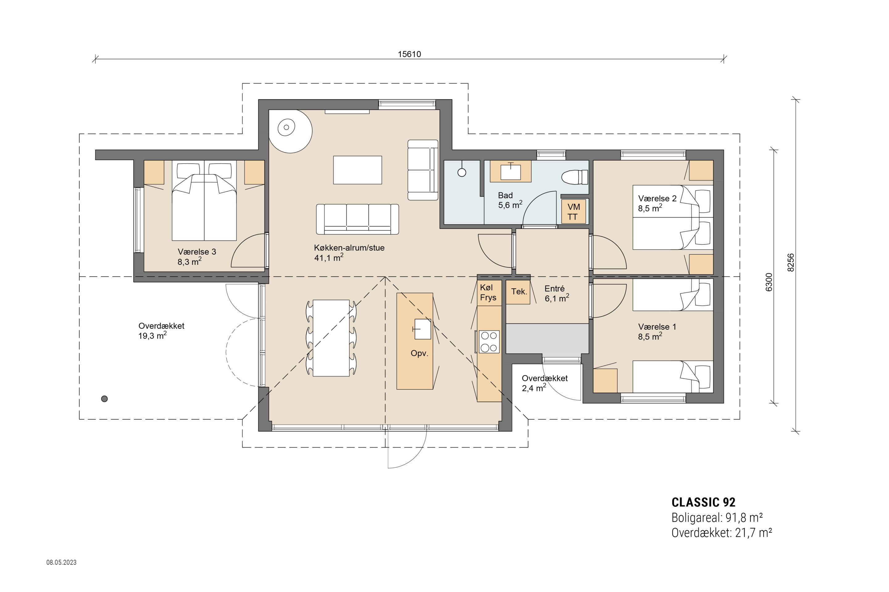 Skanlux plantegning - Classic sommerhus