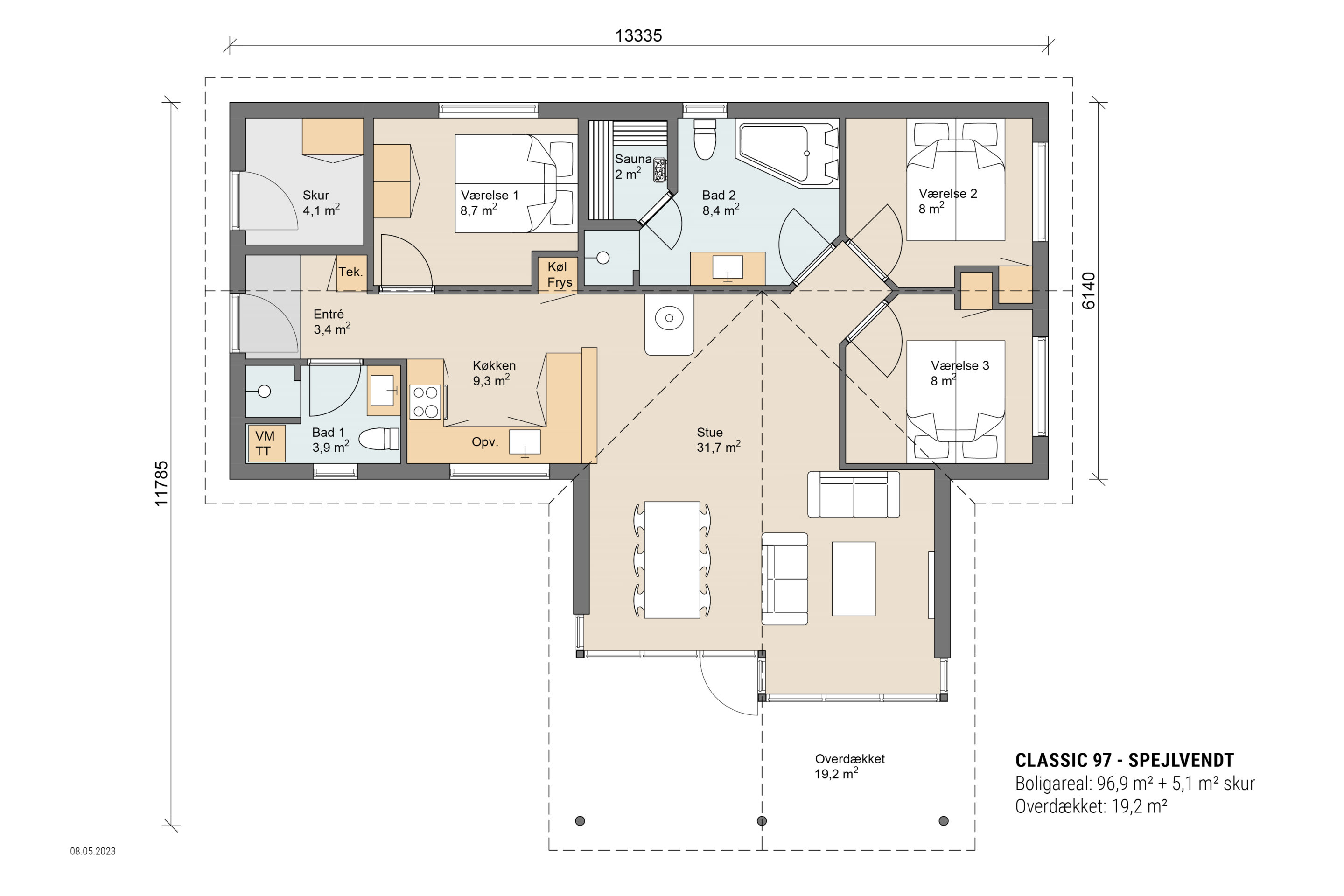 Skanlux plantegning - Classic sommerhus