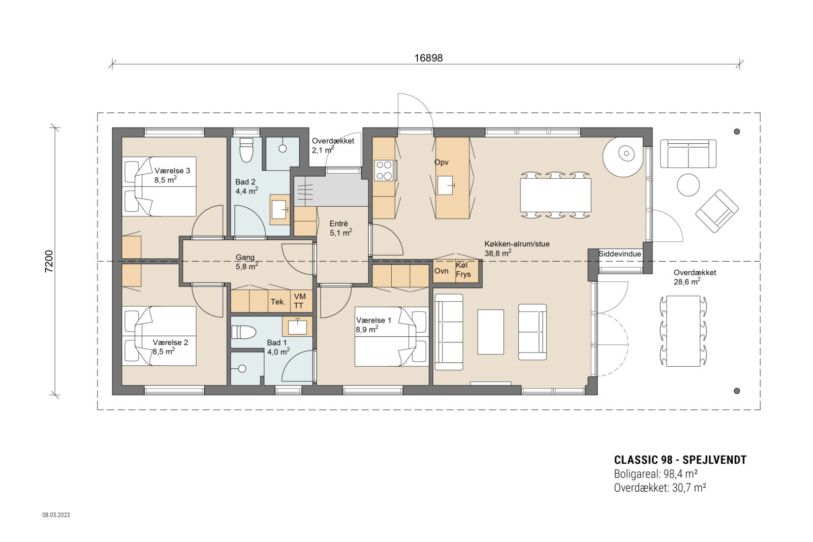 Skanlux plantegning - Classic sommerhus