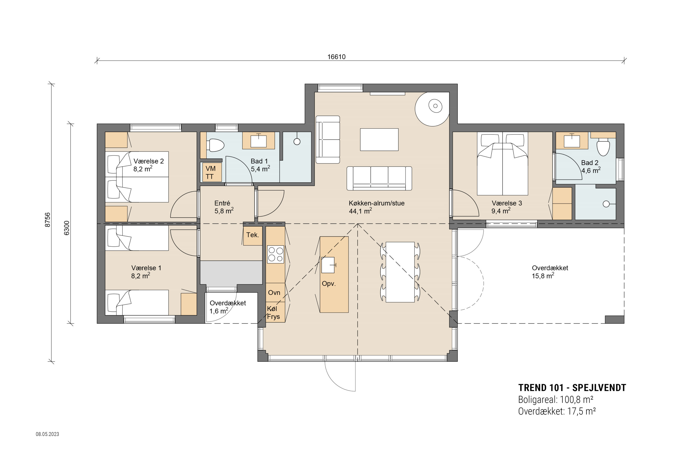 Skanlux plantegning - Trend sommerhus