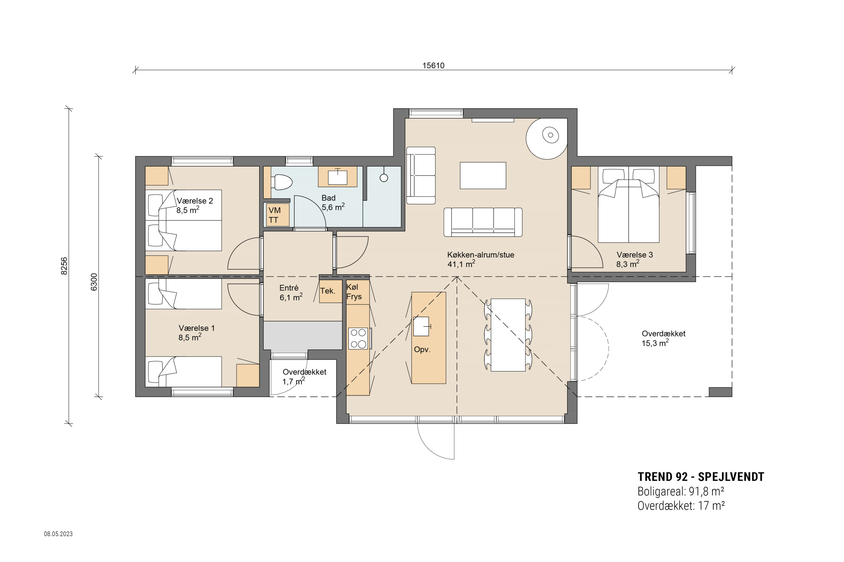 Skanlux plantegning - Trend sommerhus