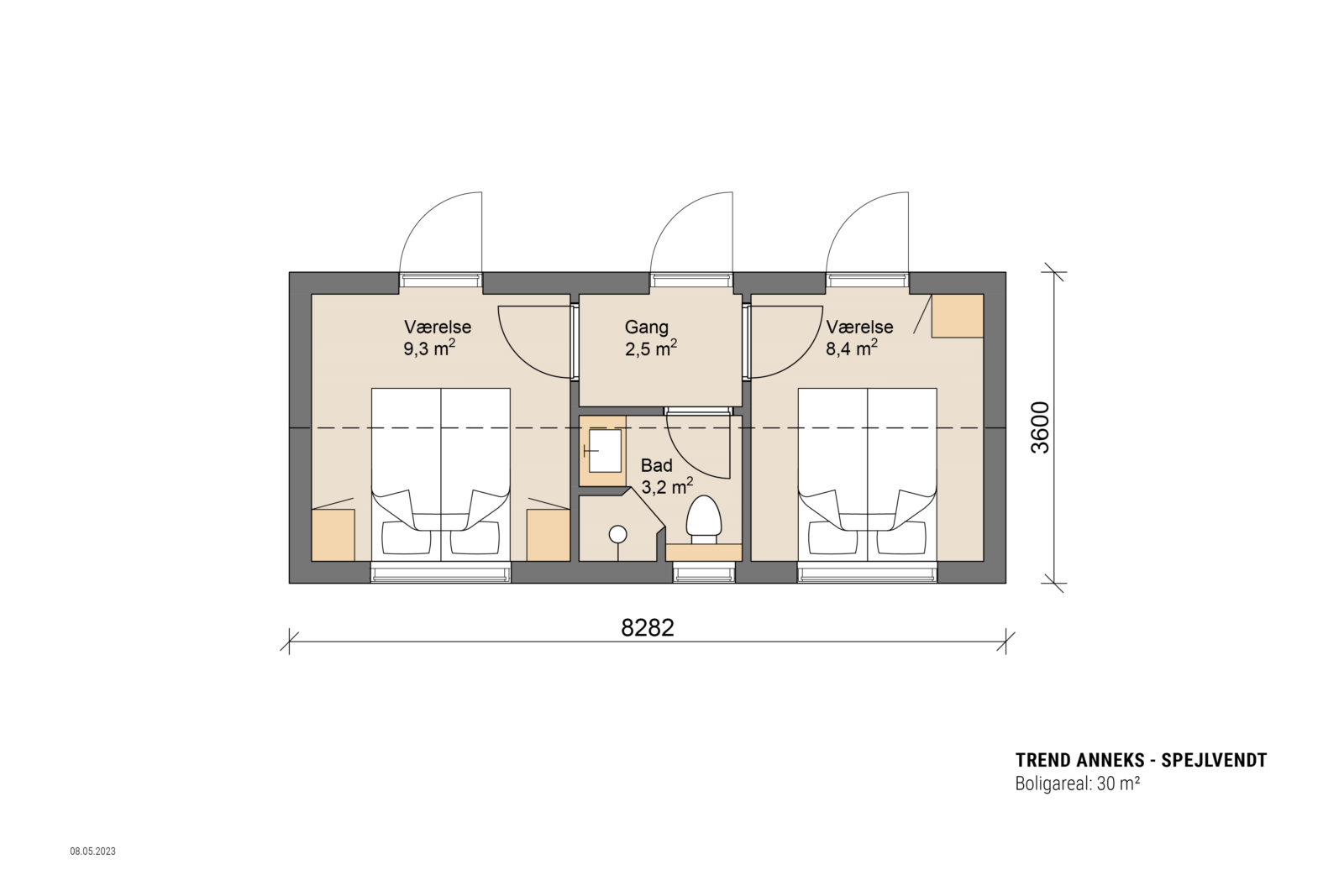 Skanlux plantegning - Trend sommerhus