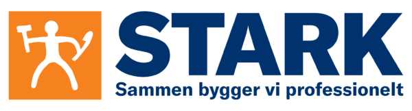 Stark logo med payoff