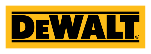 DeWalt logo i gult med sort skrift