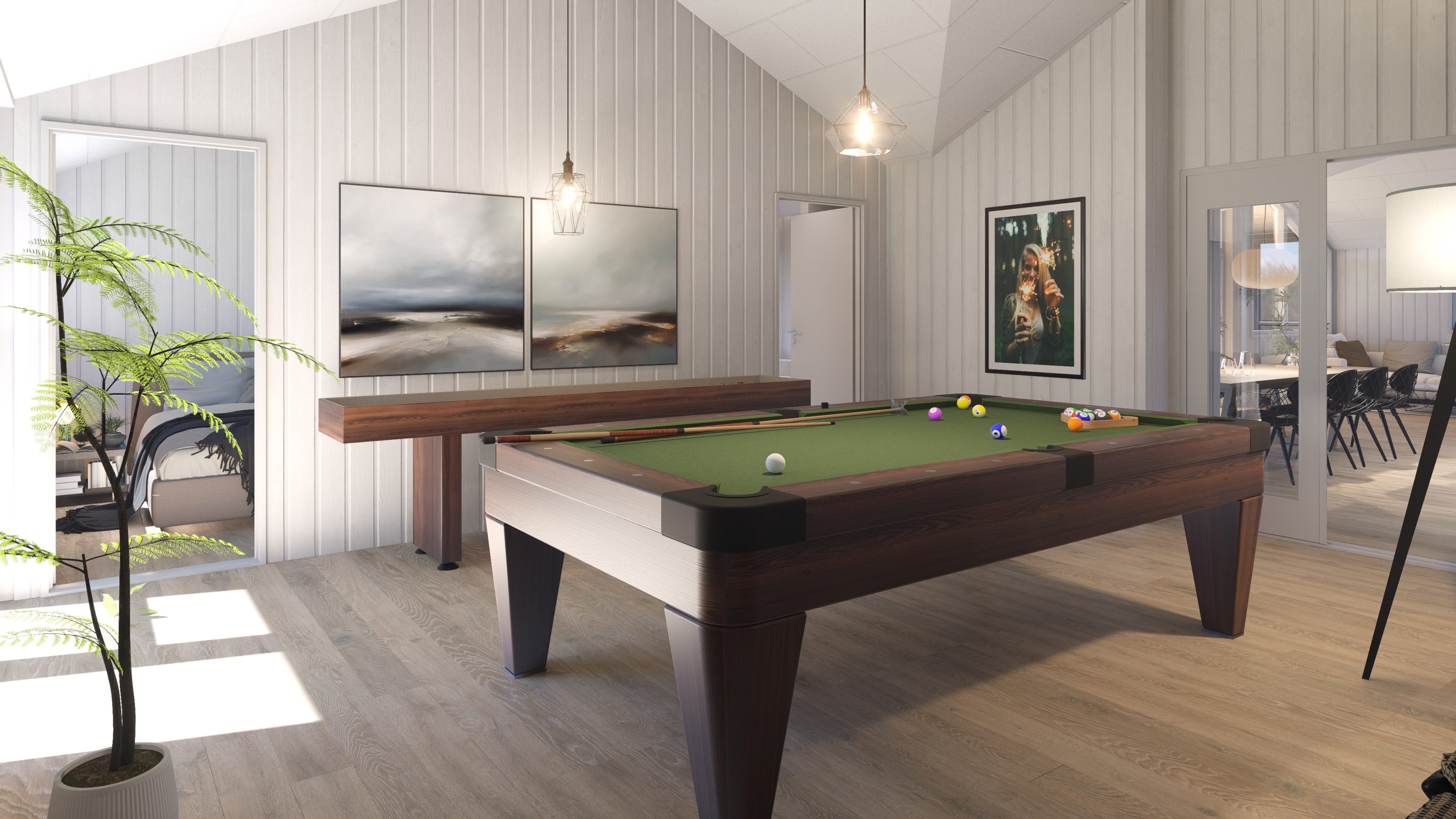 Skanlux wellnesssommerhus aktivitetsrum