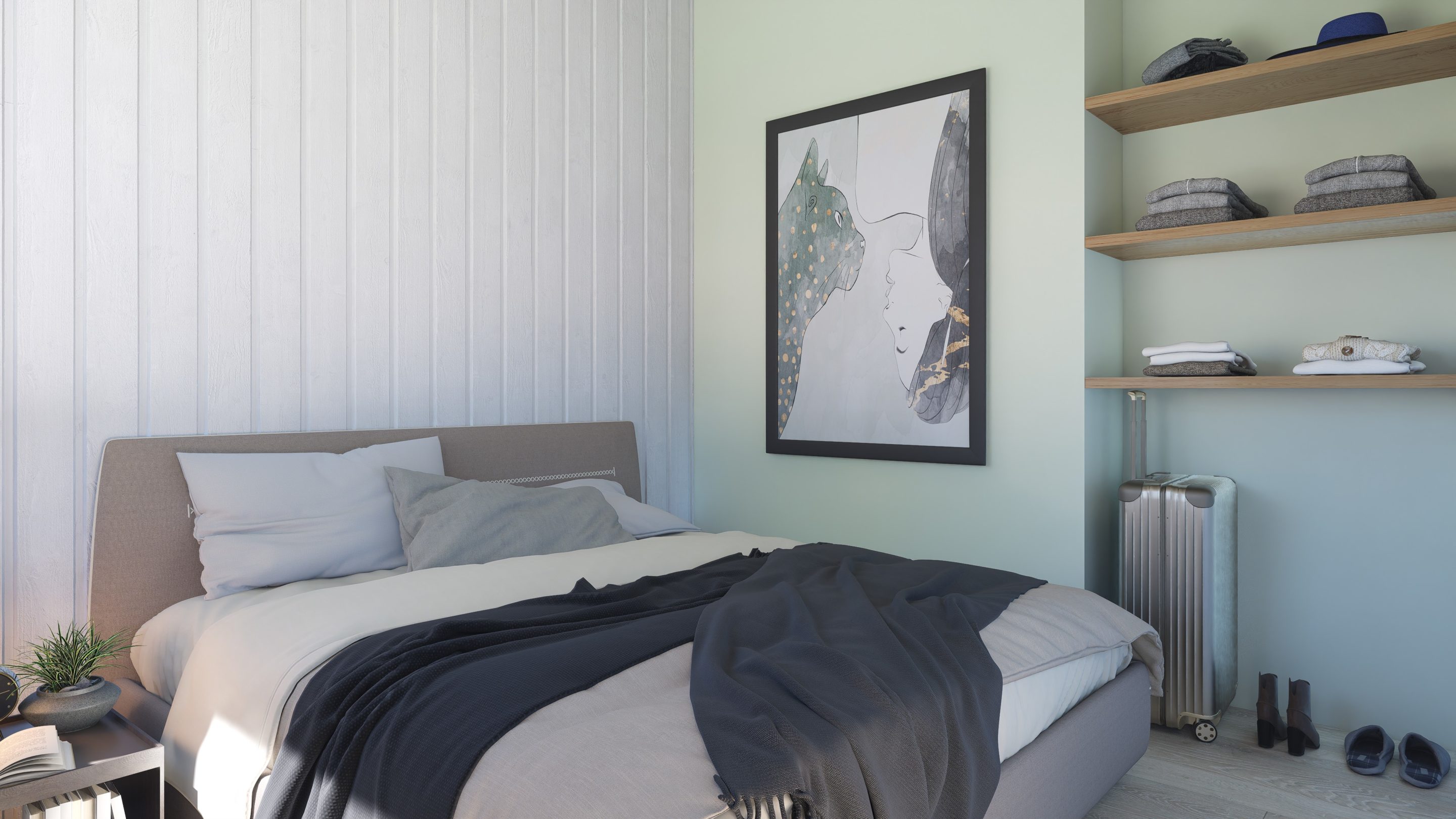 Skanlux wellnesssommerhus værelse